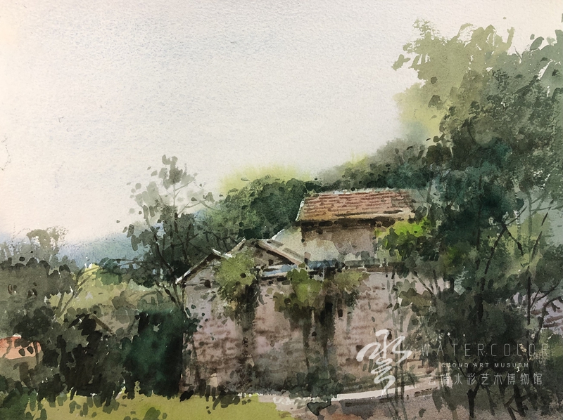 田建新 《山林小院》 36*26cm